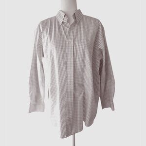 Men's LL Bean Wrinkle-Free Pinpoint Oxford Cloth Shirt Traditional Fit